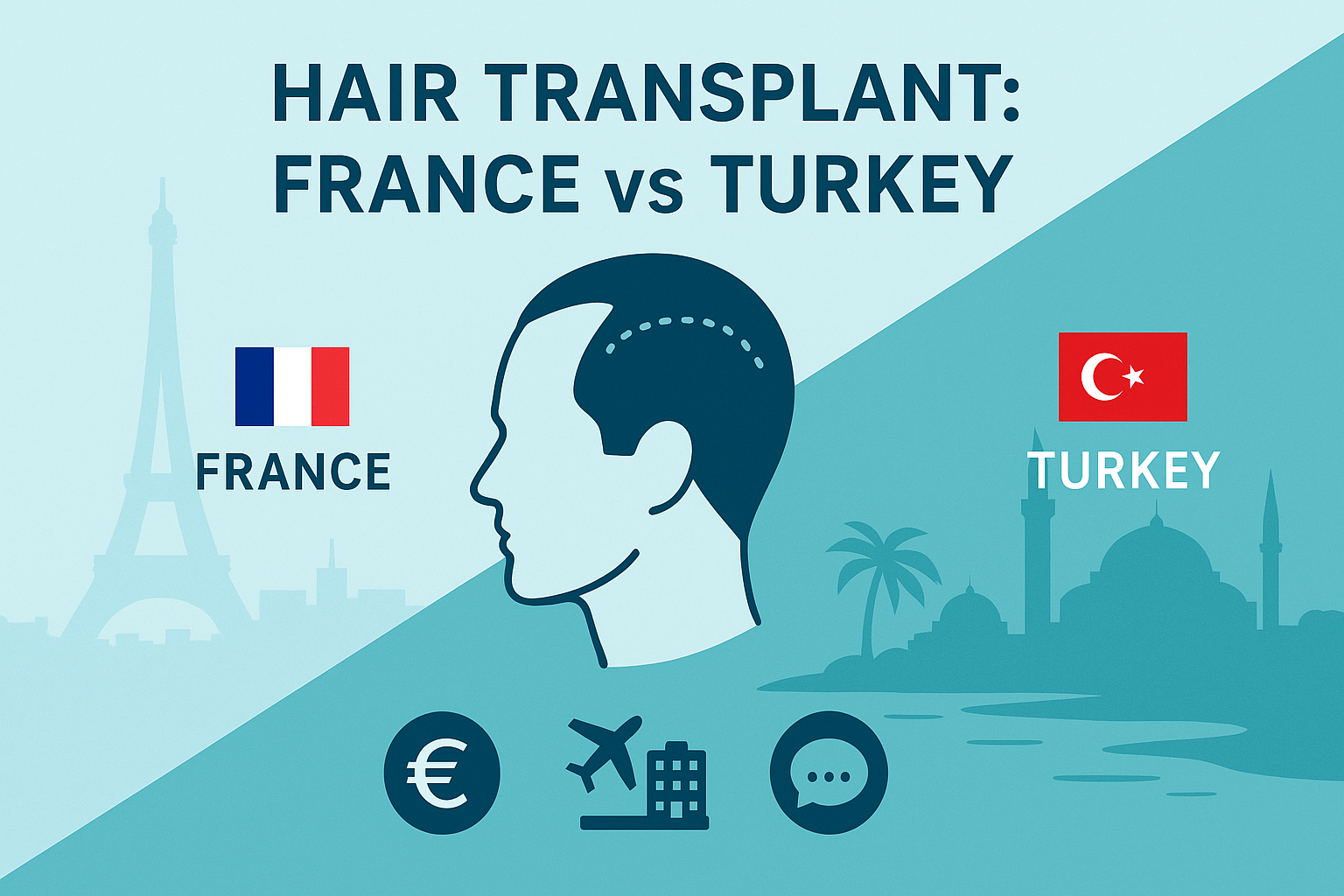 Hair Transplant in France vs Turkey