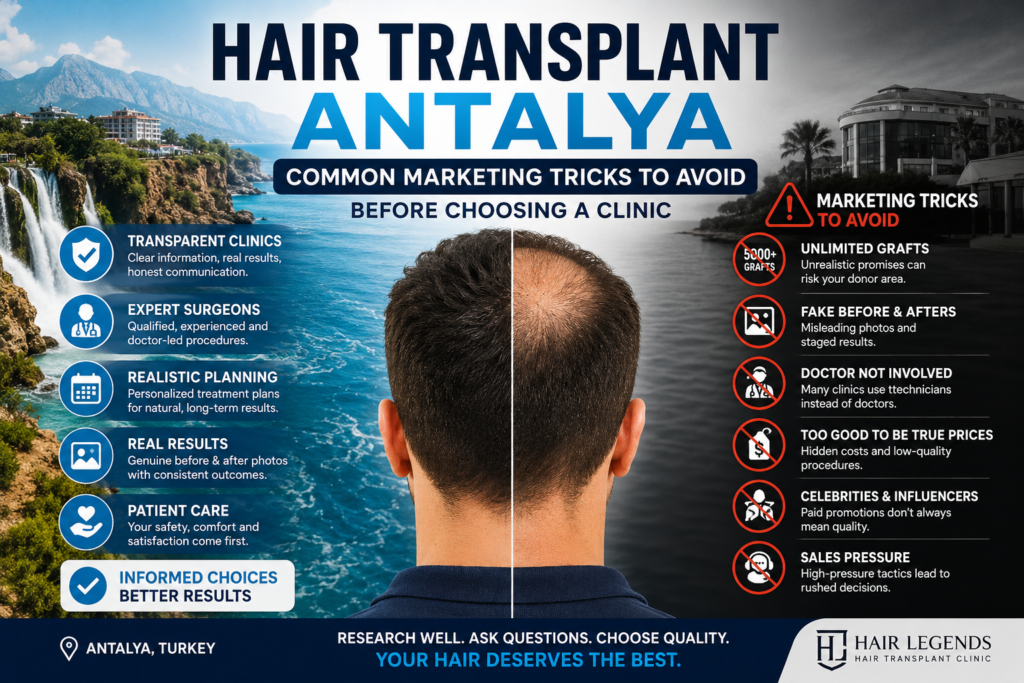 Hair Transplant Antalya: Common Marketing Tricks to Avoid Before Choosing a Clinic