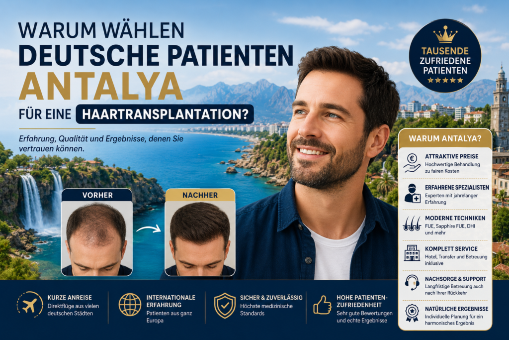 Warum wählen deutsche Patienten Antalya für eine Haartransplantation?