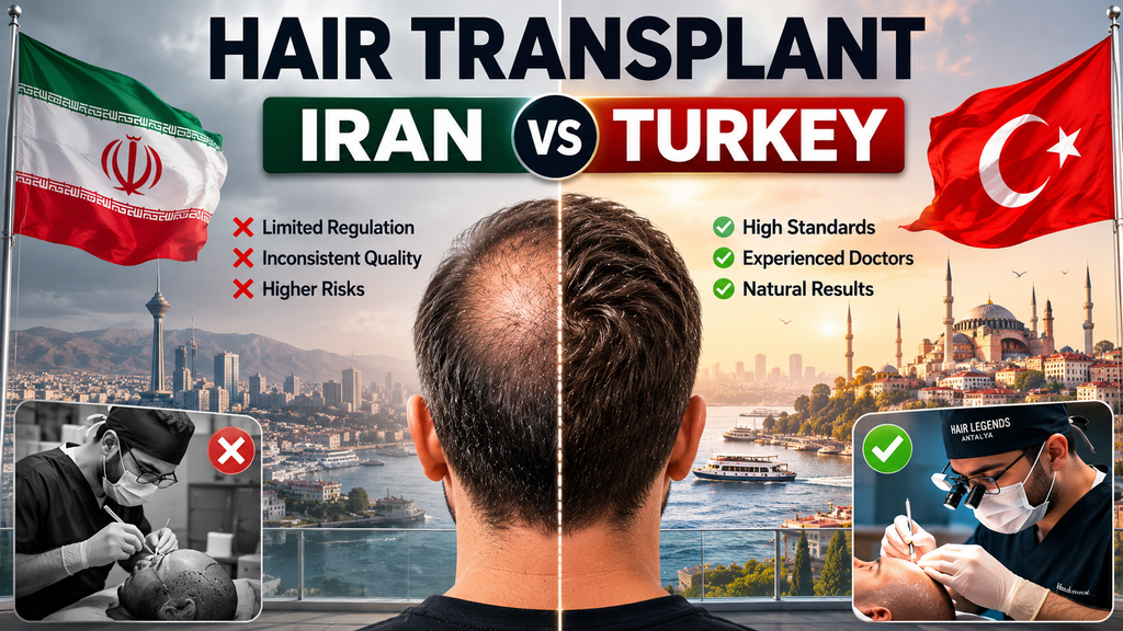 Hair Transplant Iran vs Turkey: Which Country Is Better for Hair Restoration?