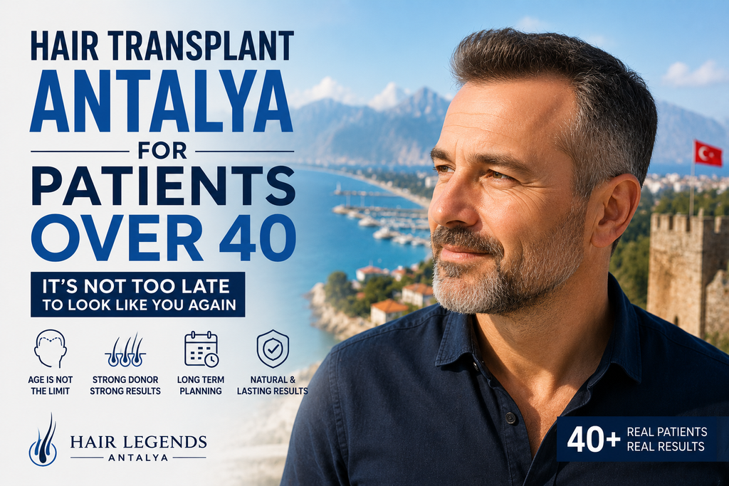Hair Transplant Antalya for Patients Over 40: Is It Too Late?