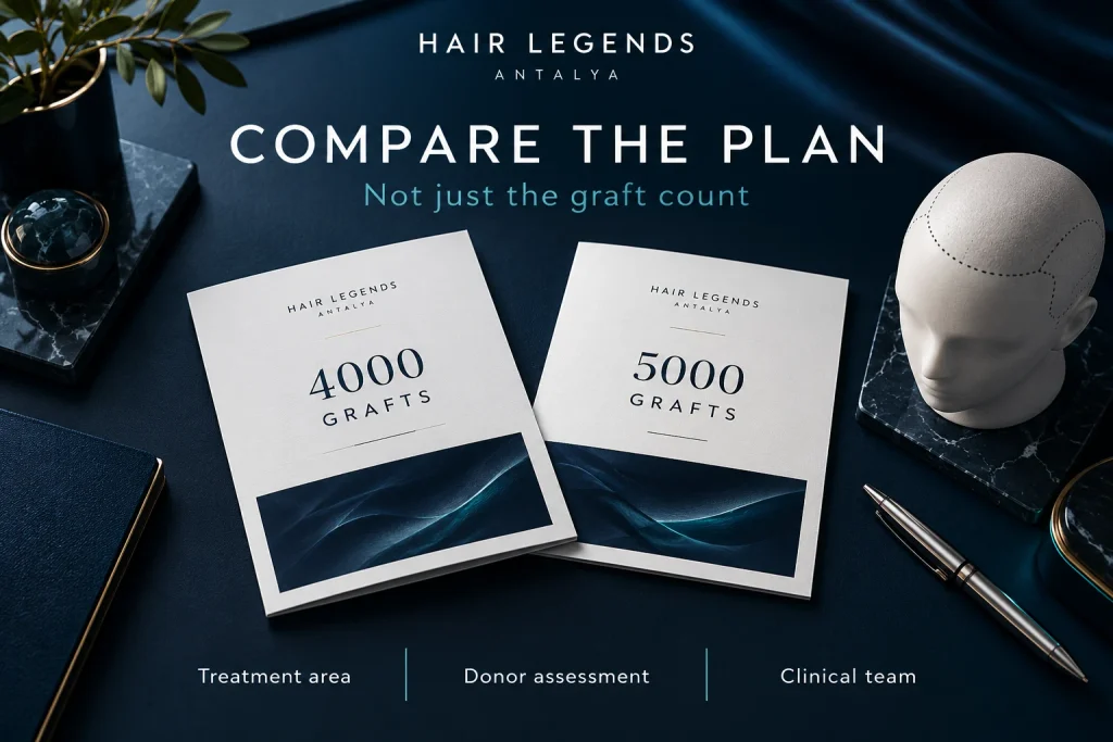 4000 vs 5000 Grafts: Which Hair Transplant Plan Fits You?