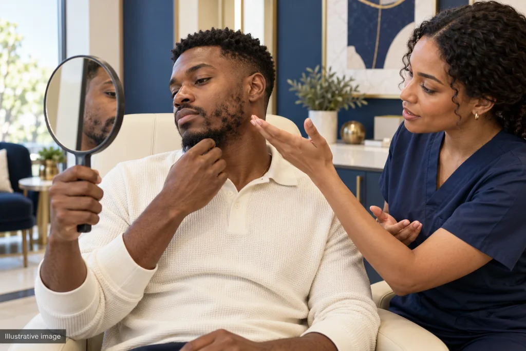 Beard Transplant for Black Men in Antalya