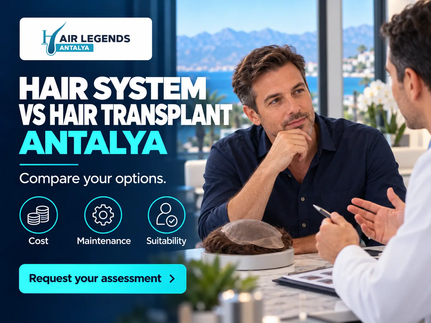 Hair System vs Hair Transplant in Antalya: Cost, Maintenance & Suitability