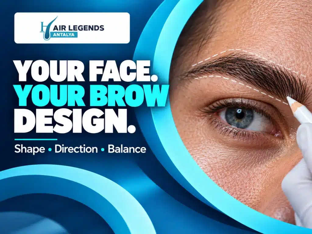 Male Eyebrow Transplant in Antalya: Cost, Design & Recovery